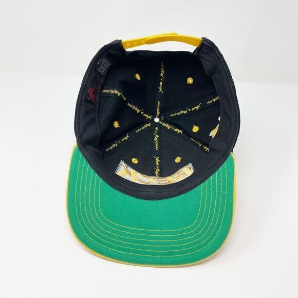 Young & Reckless Y&R LA Mens Black Yellow Snapback Baseball Hat Cap OSFM - Picture 8 of 9